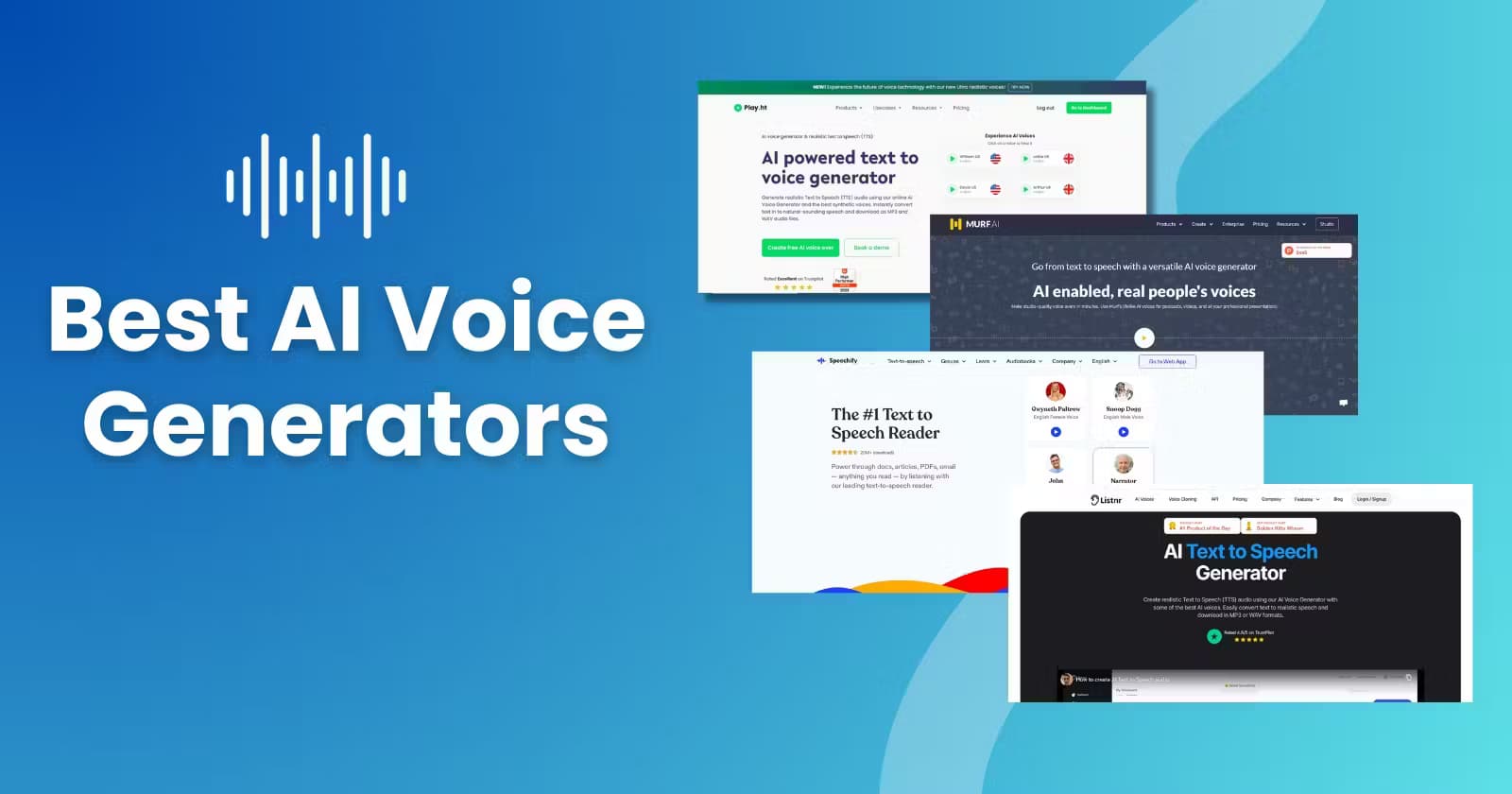 8 Best AI Voice Generators